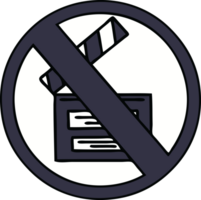 cute cartoon no directors sign png