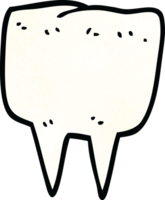 dente de desenho animado png