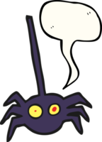 discurso bolha desenho animado dia das Bruxas aranha png