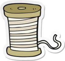 sticker of a cartoon yarn png