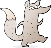 lobo lindo de dibujos animados png