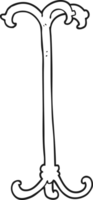 black and white cartoon coat stand png