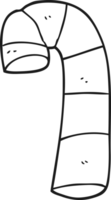 noir et blanc dessin animé bonbons canne png