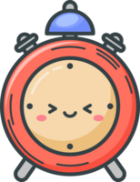 Kawaii clock flat design png