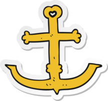 sticker of a cartoon anchor png