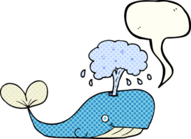 bande dessinée livre discours bulle dessin animé baleine jaillissant l'eau png