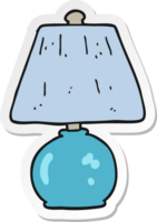 sticker of a cartoon lamp png