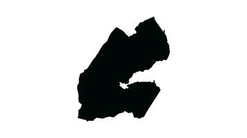 animazione formatura un' carta geografica di il nazione di Gibuti video