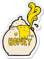 sticker of a cartoon honey pot png