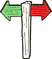 cartoon sign post png