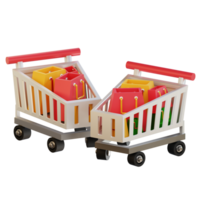 3d Shopping Cart Icon png