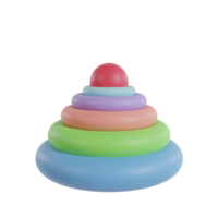 Baby newborn toys 3d render icon png