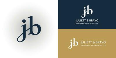 Initial based clean and minimal letter. JB logo creative and monogram icon symbol. Universal elegant luxury alphabet vector design
