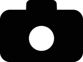 Rounded filled Camera Icon vector