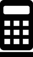 Rounded Filled Calculator Icon vector