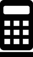 Rounded Filled Calculator Icon vector