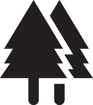 redondeado lleno Joshua árbol icono. vector