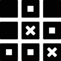 Rounded filled Tic Tac Toe Icon vector