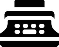 Rounded filled Typewriter Icon vector