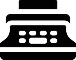 Rounded filled Typewriter Icon vector