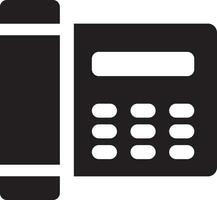 Rounded filled Telephone Icon vector