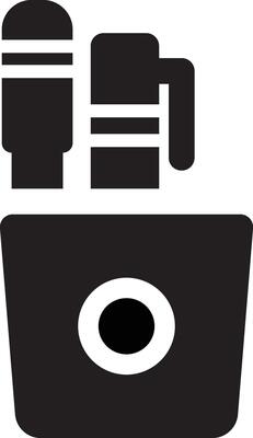 Rounded filled Pencil Case Icon