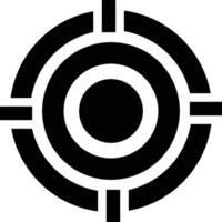 Rounded filled Target Icon vector