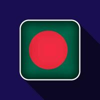 Flat Bangladesh Flag Background Vector Illustration