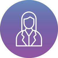 Female Financial Advisor Vector Icon