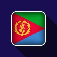 Flat Eritrea Flag Background Vector Illustration