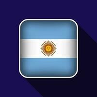 Flat Argentina Flag Background Vector Illustration