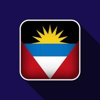 plano antigua y barbuda bandera antecedentes vector ilustración