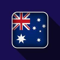 Flat Australia Flag Background Vector Illustration