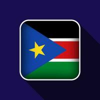 Flat South Sudan Flag Background Vector Illustration