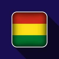 Flat Bolivia Flag Background Vector Illustration