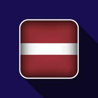 Flat Latvia Flag Background Vector Illustration