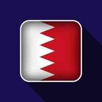 Flat Bahrain Flag Background Vector Illustration