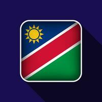 plano Namibia bandera antecedentes vector ilustración