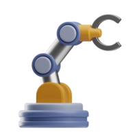 Engineering Object Robotic Arm 3D Illustration png