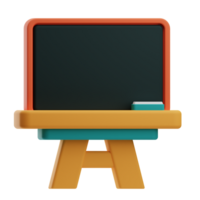 Daycare Object Blackboard 3D Illustration png