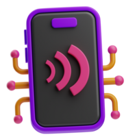 contactloos betalen voorwerp nfc 3d illustratie png