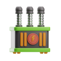 elettrico utensili oggetto energia trasformatore 3d illustrazione png