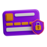 Contactless Pay Object Security 3D Illustration png
