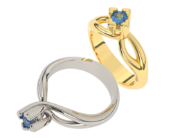 sieraden geïsoleerd Aan achtergrond. 3d renderen - illustratie png