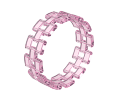 diamant bague isolé sur Contexte. 3d le rendu - illustration png