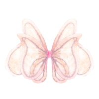 Watercolor illustration of delicate magic wings for a little fairy. png