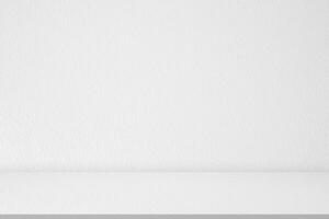 Background White Wall Studio Room with Shadow,Bright light on Cement Table Top Surface,Concept Mockup Display Podium for Spring,Summer Product Present,Empty Backdrop Concrete Texture Room Background photo