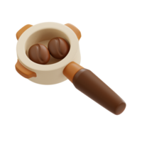 Portafilter 3D illustration png