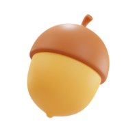 Acorn 3D Illustrations png