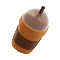 iced kaffe 3d illustrationer png